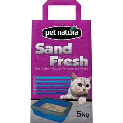 Pet Natura Sand Fresh Άμμος Γάτας Μπετονίτης χωρίς Άρωμα 5kg