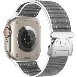 Beline Parachute Diagonal Λουράκι Υφασμάτινο Grey (Apple Watch 42 / 44 / 45 / 49mm)