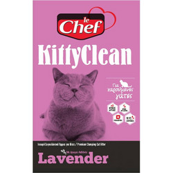 Le Chef Kitty Clean Άμμος Γάτας Μπετονίτης με Άρωμα Λεβάντα 8kg