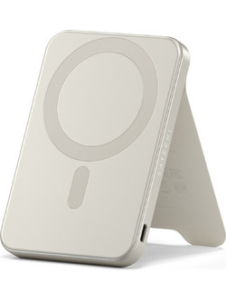 Satechi OntheGo Qi2 Power Bank 5000mAh 20W με Θύρα USB-C Sand Beige