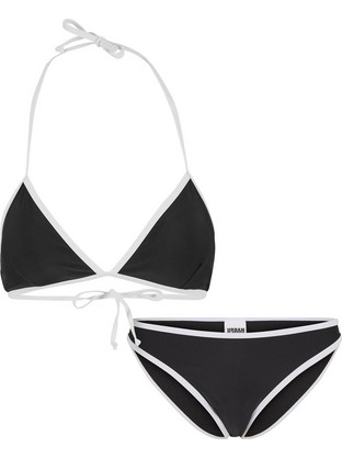 Urban Classics Bikini Set Τριγωνάκι Μαύρο TB7483-00826