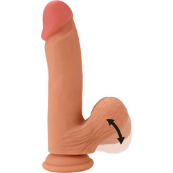 Hidden Desire Inferno with Swinging Balls Ρεαλιστικό Dildo με Βεντούζα & Όρχεις 19cm Flesh