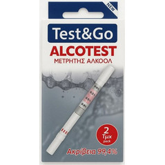 Quality Pharm Test & Go Τεστ Μέτρησης Περιεκτικότητας Αλκοόλ στην Αναπνοή 2τμχ