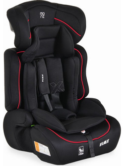 Moni Flex Κάθισμα Αυτοκινήτου Booster i-Size 9-36kg Black Red