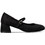 Envie Shoes Γόβες Suede με Χοντρό Χαμηλό Τακούνι & Μπαρέτα Μαύρες E84-22386-34