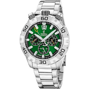 Festina Ανδρικό Ρολόι Χρονογράφος με Ασημί Μεταλλικό Μπρασελέ F20743/2 Festina Ανδρικό Ρολόι Χρονογράφος με Ασημί Μεταλλικό Μπρασελέ F20743/2