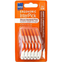 InterMed Ergonomic Μεσοδόντιες Οδοντογλυφίδες M/S Πορτοκαλί 36τμχ