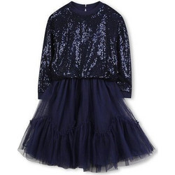 Billieblush Παιδικό Φόρεμα με Τούλι και Παγιέτες Navy Μπλε U21288
