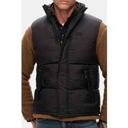 Superdry Αμάνικο Ανδρικό Μπουφάν Puffer Μαύρο M5012246A-02A