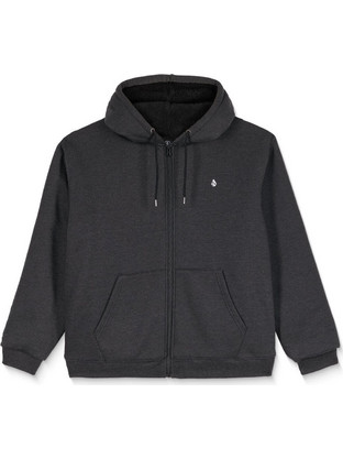 Volcom Ανδρική Ζακέτα Φούτερ με Κουκούλα και Φερμουάρ Μαύρη A5832500-HBK