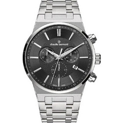 Claude Bernard Neo 1973 Ανδρικό Ρολόι Χρονογράφος με Ασημί Μεταλλικό Μπρασελέ 102653MNIN
