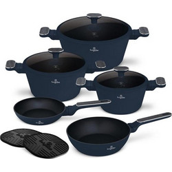 Berlinger Haus Deep Sea Collection Σετ Μαγειρικά Σκεύη από Ανοξείδωτο Ατσάλι με Αντικολλητική Επίστρωση Titanium 5τμχ BH-8381