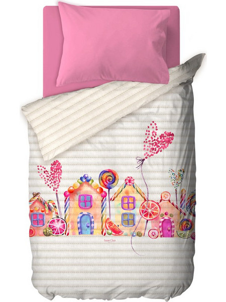 Saint Clair Παιδικό Κουβερλί Μονό Microfiber 160x220 Candy Μπεζ