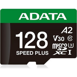 Adata Speed Plus microSDXC 128GB Class 10 U3 V30 UHS-I A2 180MB/s