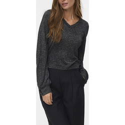 Vero Moda Γυναικεία Πλεκτή Μπλούζα με V Λαιμόκοψη Ασημί 10331577