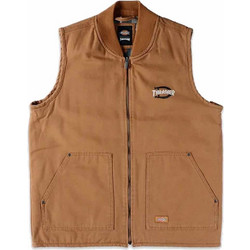 Dickies Αμάνικο Ανδρικό Μπουφάν Puffer Καφέ DK0A88IT0BD