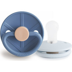 Frigg Little Viking Πιπίλες Σιλικόνης 0-6m Ocean View Powder Blue 2τμχ