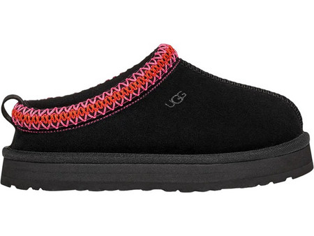 UGG Χειμερινές Παιδικές Παντόφλες για Κορίτσι με Γούνα Μαύρες 1143776K-BKML