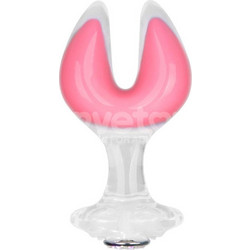 Lovetoy Gemoria Πρωκτική Σφήνα Diamond Plug 11.2cm Διαφανής Ροζ