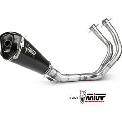 MIVV Σετ Εξάτμισης για Kawasaki Z 650 με Σιγαστήρα Black