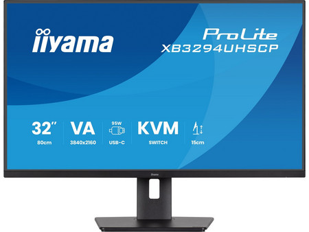 iiyama ProLite XB3294UHSCP-B1 VA HDR Monitor 31.5" 3840x2160 4K UHD 60Hz 2ms