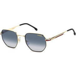 Carrera CA380/S W3J/08 Ανδρικά Γυαλιά Ηλίου Τετράγωνα Μεταλλικά Χρυσά με Μπλε Φακό