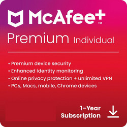 McAfee Premium Individual Security για 1 Συσκευή και 1 Έτος Χρήσης (Ηλεκτρονική Άδεια)