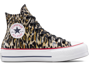 Converse Chuck Taylor All Star Lift Platform Leopard Black/Tan/White A15462C