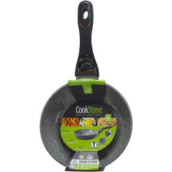 Gusto Casa Cookstone Τηγάνι Ανοξείδωτο Αντικολλητικό Επίστρωση Πέτρας 20cm COOKSTONE652402