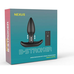 Nexus B-Stroker Πρωκτική Σφήνα Ασύρματη με Δόνηση 14cm Μαύρη