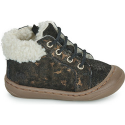 GBB Aboco Παιδικά Μποτάκια Μαύρα Suede με Φερμουάρ & Γούνα AM607-44