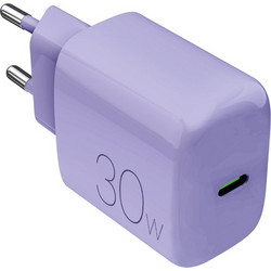 Puro PRO LITE Φορτιστής χωρίς Καλώδιο με Θύρα USB-C 30W Power Delivery Lilac