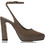 Sante Γόβες Slingback Λουστρίνι με Χοντρό Ψηλό Τακούνι & Φιάπα Καφέ 25-677-24-37