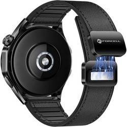 Forcell F-Design FS20 Λουράκι Δερμάτινο Black (Universal 20mm)