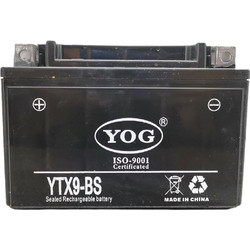YOG Μπαταρία Μοτοσυκλέτας YTX9A-BS 9Ah