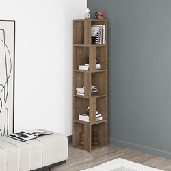 Megapap Piano Γωνιακή Βιβλιοθήκη 31.4x31.4x158.9cm GP037-0155,7