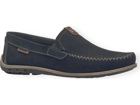 Pegada Ανδρικά Μοκασίνια Loafers Δερμάτινα Navy Μπλε 141603-09