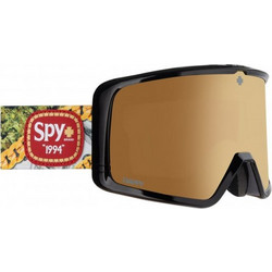 SPY Megalith 3100000000431 Μάσκα Σκι & Snowboard Ενηλίκων Μαύρη με Φακό Καθρέπτη Καφέ