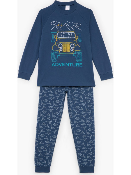 Pretty Baby Παιδική Πιτζάμα Βαμβακερή Χειμωνιάτικη Navy Μπλε 63814