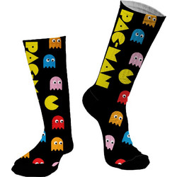 Dimisocks Do You Dare PacMan Ανδρικές Κάλτσες Ψηλές με Σχέδια Μαύρες 70120
