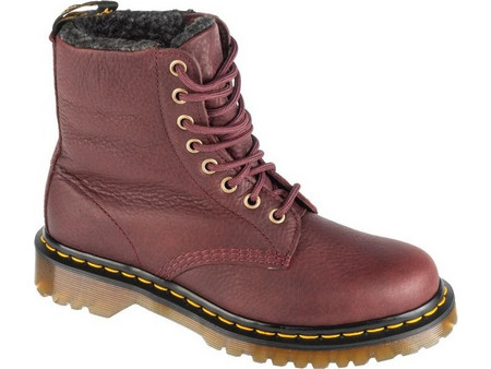 Dr. Martens 1460 Ανδρικά Αρβυλάκια Δερμάτινα Μπορντό με Γούνα DM31873600
