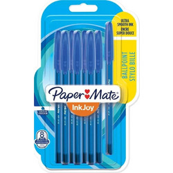 Papermate Inkjoy Σετ Στυλό Διαρκείας Μπλε 8τμχ