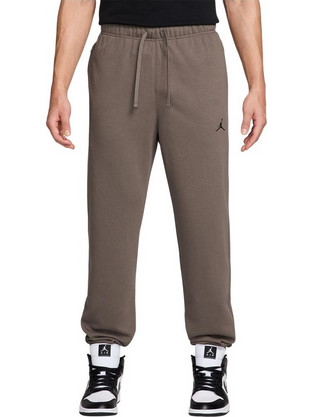Jordan Dri-FIT Ανδρικό Παντελόνι Φόρμας Fleece με Λάστιχο Καφέ FV8608-040