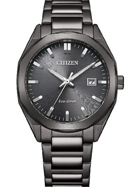 Citizen Eco-Drive Ανδρικό Ρολόι Solar με Μαύρο Μεταλλικό Μπρασελέ BM7625-80H