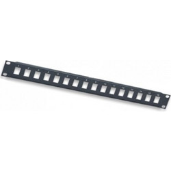 Intellinet 513593 Patch Panel Keystone Rack 1U 19" 16 Θυρών Cat.5e/Cat.6 Unshielded