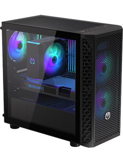 Endorfy Signum M30 Black Mini Tower Κουτί Υπολογιστή RGB με Πλαϊνό Παράθυρο