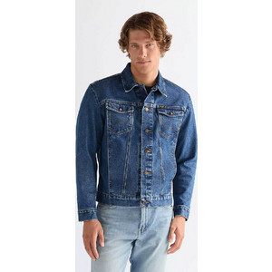 Wrangler Ανδρικό Μπουφάν Τζιν Μπλε 112378960 Wrangler Ανδρικό Μπουφάν Τζιν Μπλε 112378960