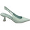 Elenross Γόβες Slingback Λουστρίνι με Λεπτό Χαμηλό Τακούνι Πράσινο Mint GS10225W