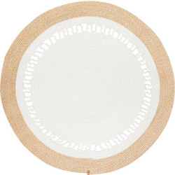 Ανατόλια Jute Χαλί Στρογγυλό 200cm 103 Sand Cream