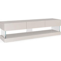 Bizzotto Έπιπλο Τηλεόρασης Ξύλινο Άσπρο Μ180xΠ45xΥ50cm Castiels 0732069